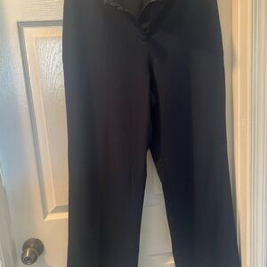 Haggar Blue Straight-Leg Pants Office Ready